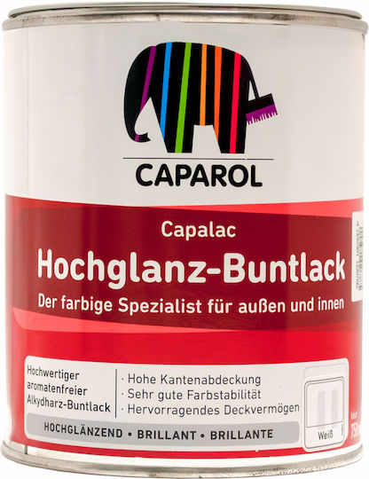 Caparol Βερνικόχρωμα Capalac Hochglanz 0.75lt Λευκό Γυαλιστερό