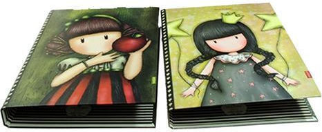 Santoro Clipboard with 2 Rings 2/26 for Paper B5 Yellow Universe 1pcs