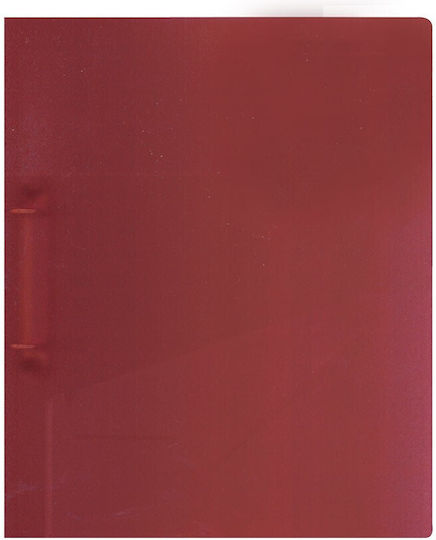 Typotrust Clipboard with 2 Rings 4/32 for Paper A4 Burgundy 1pcs