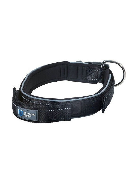 Armored Tech Dog Collar Medium Black