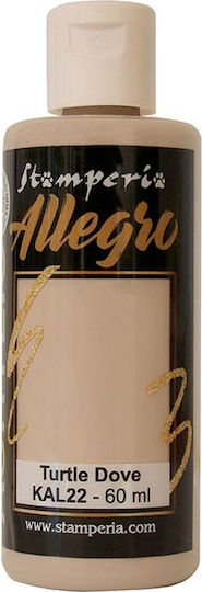 Stamperia Allegro Set Culori Acrilice Pictură în culoarea Bej Porumbelul țestoasă 59ml 1buc
