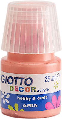 Giotto Decor Matt Set Culori Acrilice Pictură în culoarea Roz Piersică 06 25ml 1buc 000538106