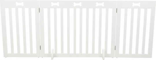 Trixie Dog Barrier Διαχωριστικό Σκύλου 82-124 x 61 cm σε Λευκό Χρώμα 124 x 61 x 61εκ.