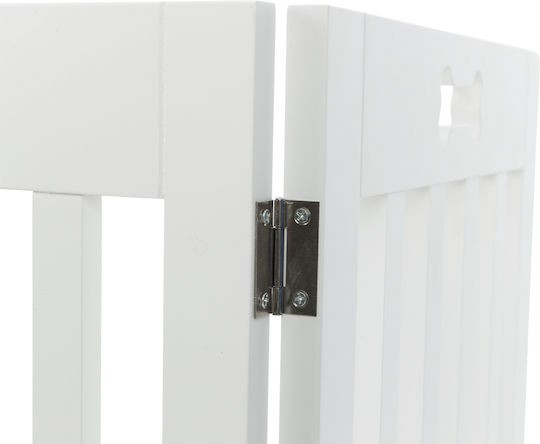 Trixie Dog Barrier Διαχωριστικό Σκύλου 82-124 x 61 cm σε Λευκό Χρώμα 124 x 61 x 61εκ.