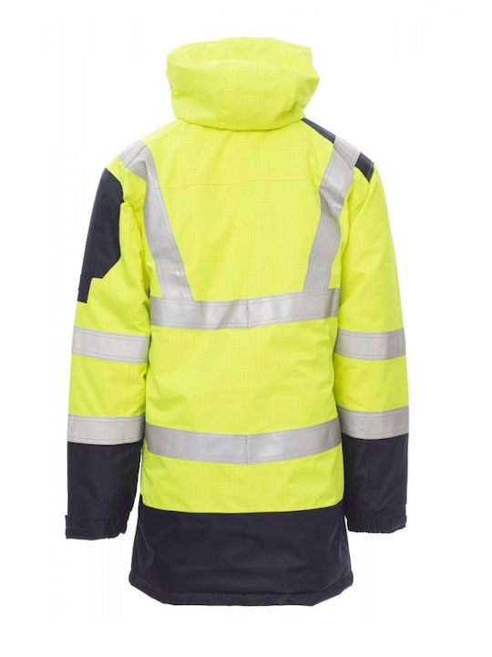 Payper Shield Work Jacket Reflective with Removable Lining and Detachable Hood Yellow