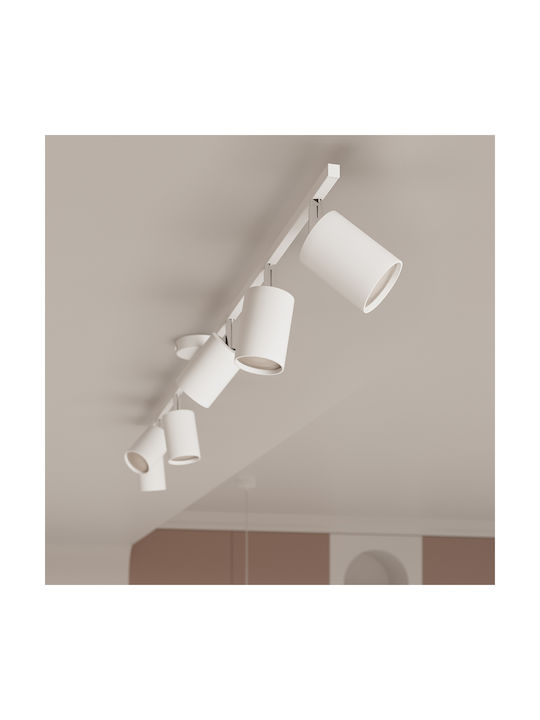 Sollux Spot with 4 Lights and with Socket GU10 in White Color