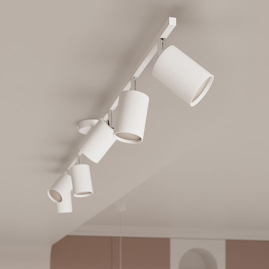 Sollux Spot with 4 Lights and with Socket GU10 in White Color