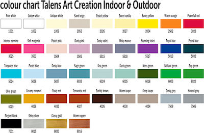 Royal Talens Art Creation Indoor & Outdoor Handwerkliche Farbe Rot Für Holz und Stoff 3025 Intensives Karminrot 50ml 423430250