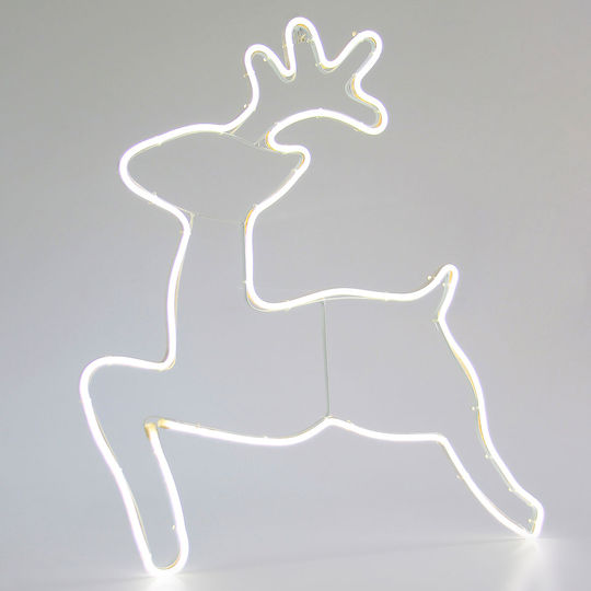 Eurolamp Weihnachtlicher Lichtschlauch in Form von Rentier Weiß 58x65cm