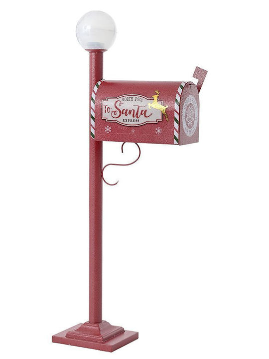 Iliadis Christmas Metal Mailbox Figure Red 113x46x19cm