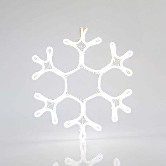 Eurolamp Christmas Plastic Rope Light in Shape Flake White 45x35x5cm