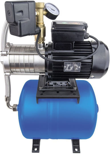 Anavalos Mehrstufig Einphasig Wasserdruckpumpe mit Horizontal Behälter 24 Liter 750W
