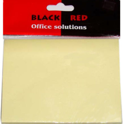 Black Red Notes Pad Cube Yellow 7.6x7.6cm