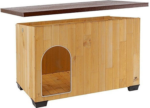 Ferplast Baita Dog House Wooden Outdoor Brown 122x79x78cm
