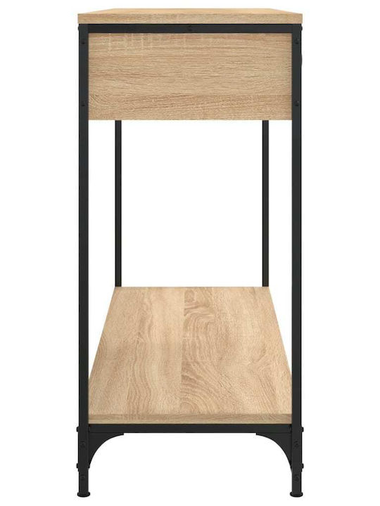 Console Table Wood & Metal Sonoma Oak L100xW34.5xH75cm