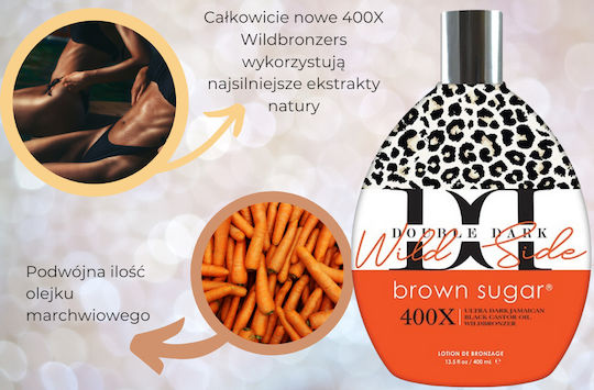 Brown Sugar Double Dark Wild Side Bronzer Self Tanning Lotion Σώματος Dark 400ml