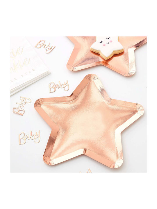 Ginger Ray Plate with Stars 8 Pieces Ginger Ray Plate with Stars 8 Pieces