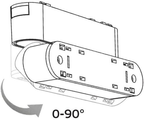 VK Lighting Βάση Τοποθέτησης για Φωτιστικά Μαύρη 71164-168721