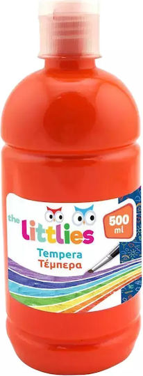 The Littlies Tempera Tempera Paints Orange in Bottle 500ml 1pcs