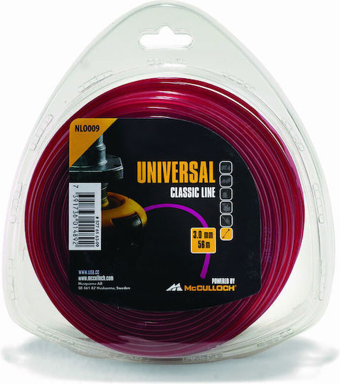 McCulloch Nylon line 3.0mm x 56m circular - NLO009 Brush Cutter Trimmer Line 3mm 56m 577616309
