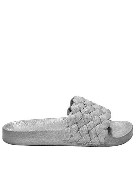 Steps Med Women's Flat Sandals Anatomic in Silver Color