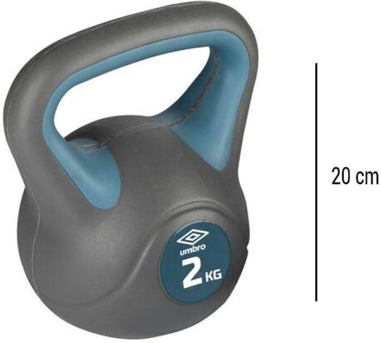 Umbro Kettlebell από PVC 2kg Γκρι