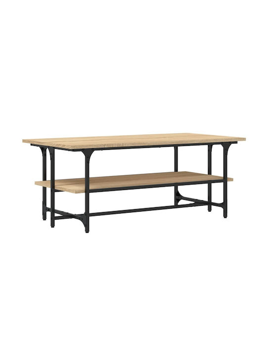 Rectangular Coffee Table Wooden Sonoma Oak L100xW50xH40cm.