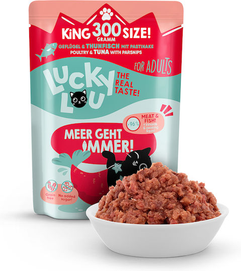 Lucky Lou Lifestage Υγρή Τροφή για Ενήλικες Γάτες σε Φακελάκι με Πουλερικά χωρίς Σιτηρά 300gr