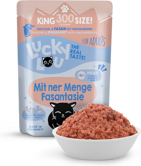 Lucky Lou Lifestage Υγρή Τροφή για Ενήλικες Γάτες σε Φακελάκι με Πουλερικά χωρίς Σιτηρά 300gr