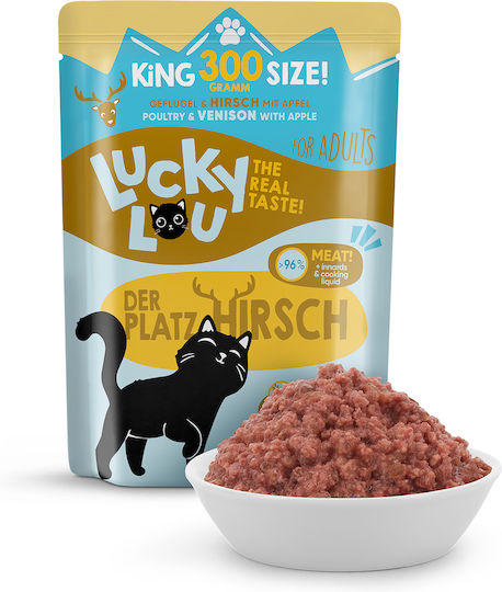 Lucky Lou Lifestage Υγρή Τροφή για Ενήλικες Γάτες σε Φακελάκι με Πουλερικά χωρίς Σιτηρά 300gr