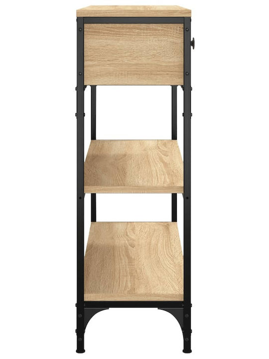 Console Table Wood & Metal Sonoma Oak L72.5xW25xH75cm