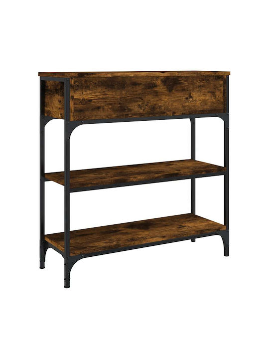 Console Table Wood & Metal Smoky Oak L72.5xW25xH75cm