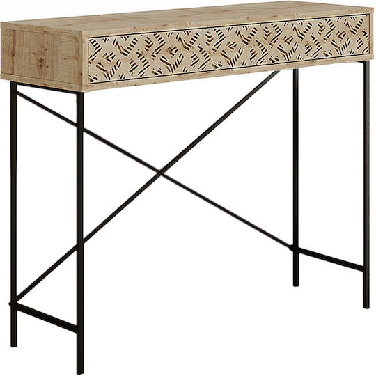 Giovanni Konsolentisch aus Holz sapphire Eiche L110xB35.6xH90cm