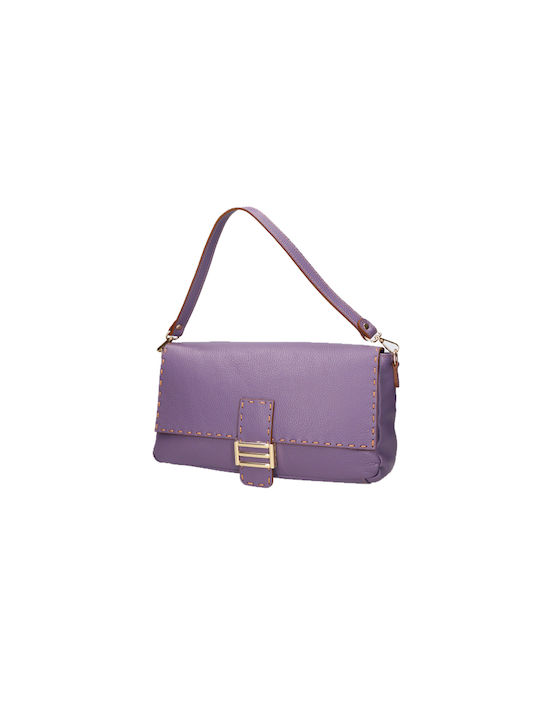 Leather Bags Leather Women's Bag Shoulder Purple