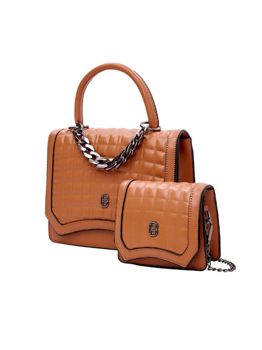 Bag to Bag Set Women's Bag Handheld Tabac Brown