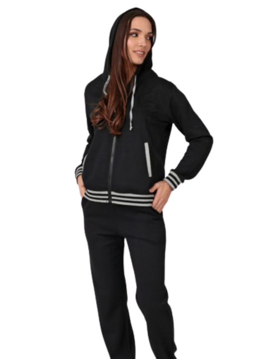 Tres Chic Women's Jogger Sweatpants BLACK