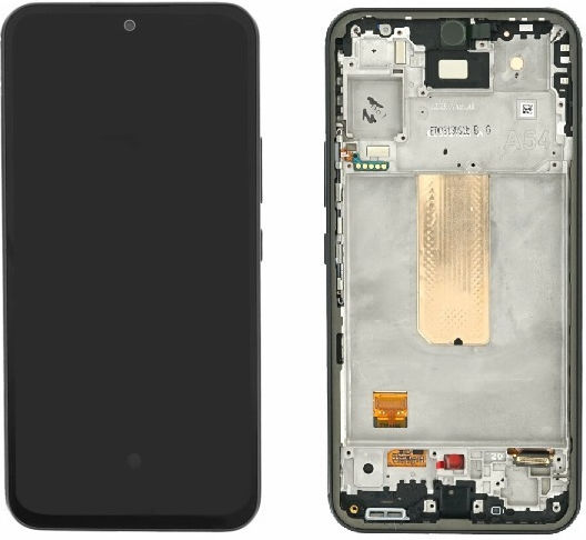 Οθόνη mit Touch-Mechanismus und Rahmen für Galaxy A54 (Schwarz)