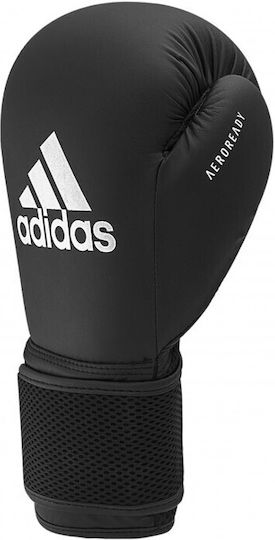adidas Hybrid 25 Boxhandschuhe aus Kunstleder Schwarz