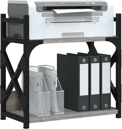 Printer Table Stand 2 Levels Grey Sonoma 40x20x40