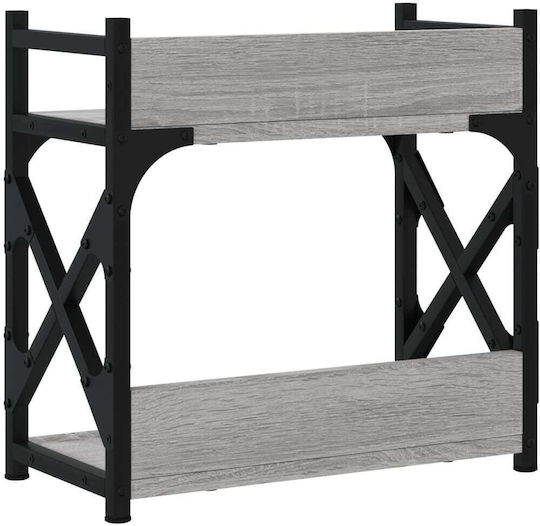 Printer Table Stand 2 Levels Grey Sonoma 40x20x40