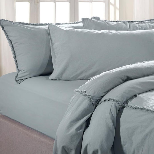Charisma Подредба Пликове За Завивки 260x250см King Size С 2 Калъфки За Възглавници Ментово Синьо
