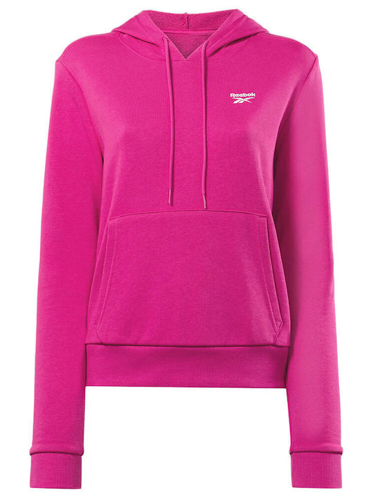 Identity Small Logo French Terry Women's Sweatshirt Hooded Proud Pink