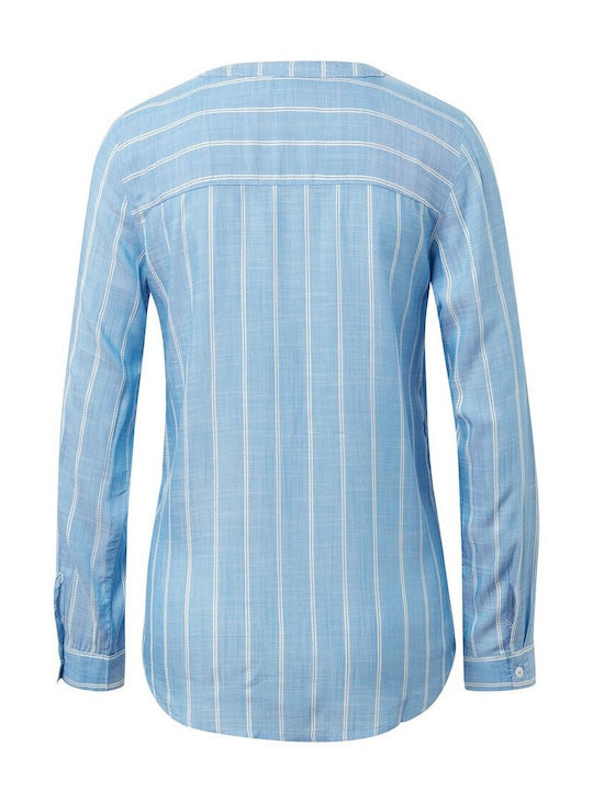 Damen Hemd Blue Gestreift
