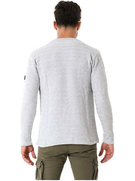 Bellissimo Men's Long Sleeve Sweater Grey