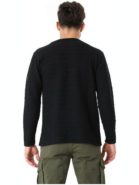 Bellissimo Men's Long Sleeve Sweater Black