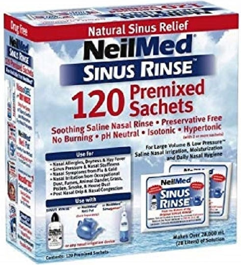 NeilMed Sinus Rinse Φακελάκια 120 φακελίσκοι