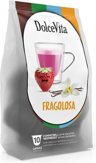 Dolcevita Капсули Fragolosa Съвместими с машина Nespresso 10капси