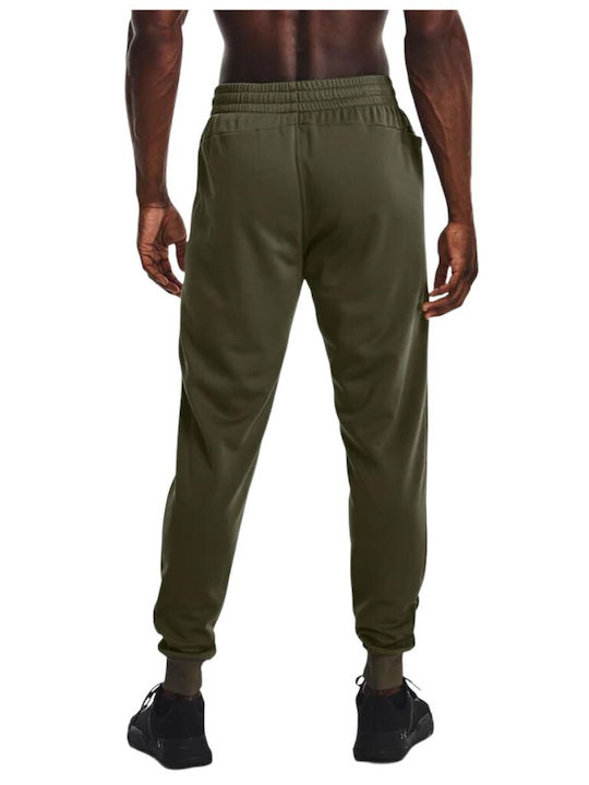 Sweatpants Glossy with Elastic Khaki