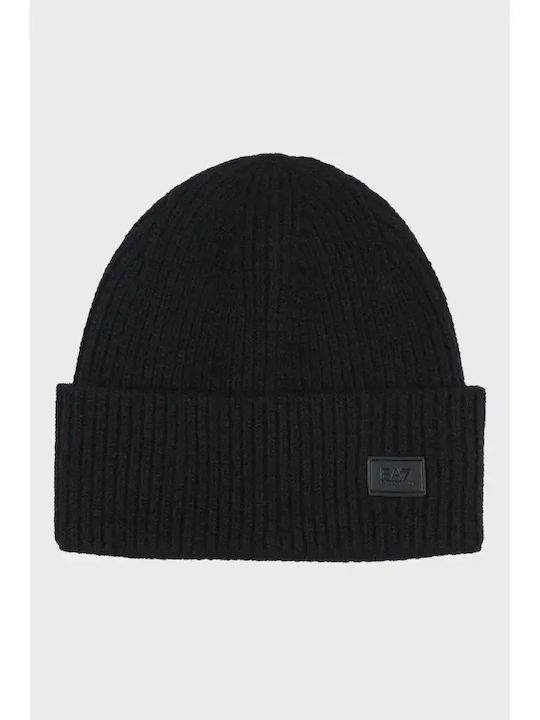 Emporio Armani Beanie Unisex Beanie Knitted in Black color