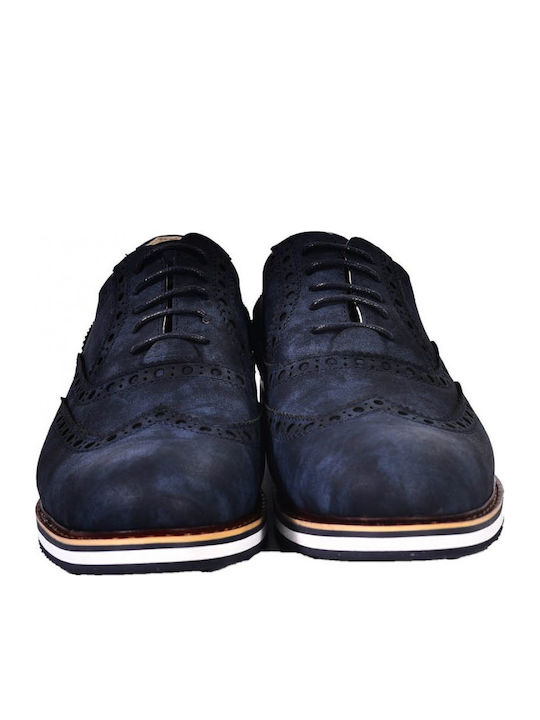 Pantofi Oxford Barbati Albastru